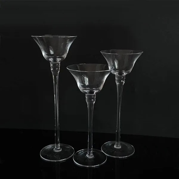 High quality glass household candlesticks - Picture 3 of 4